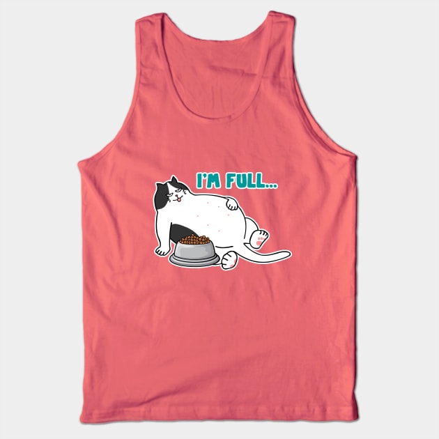 Fat cat Tank Top by My Happy-Design